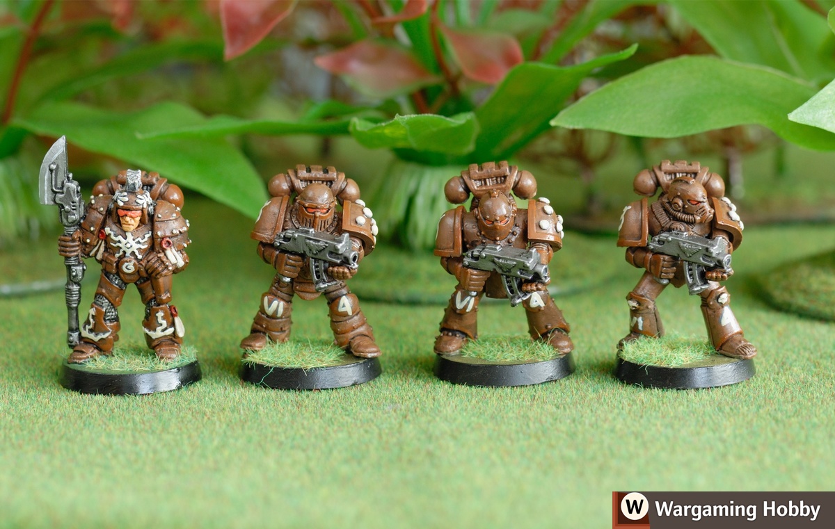 Space Marine Armour: Mk1 Thunder, Mk2 Crusader, Mk3 Iron and Mk4 Maximus