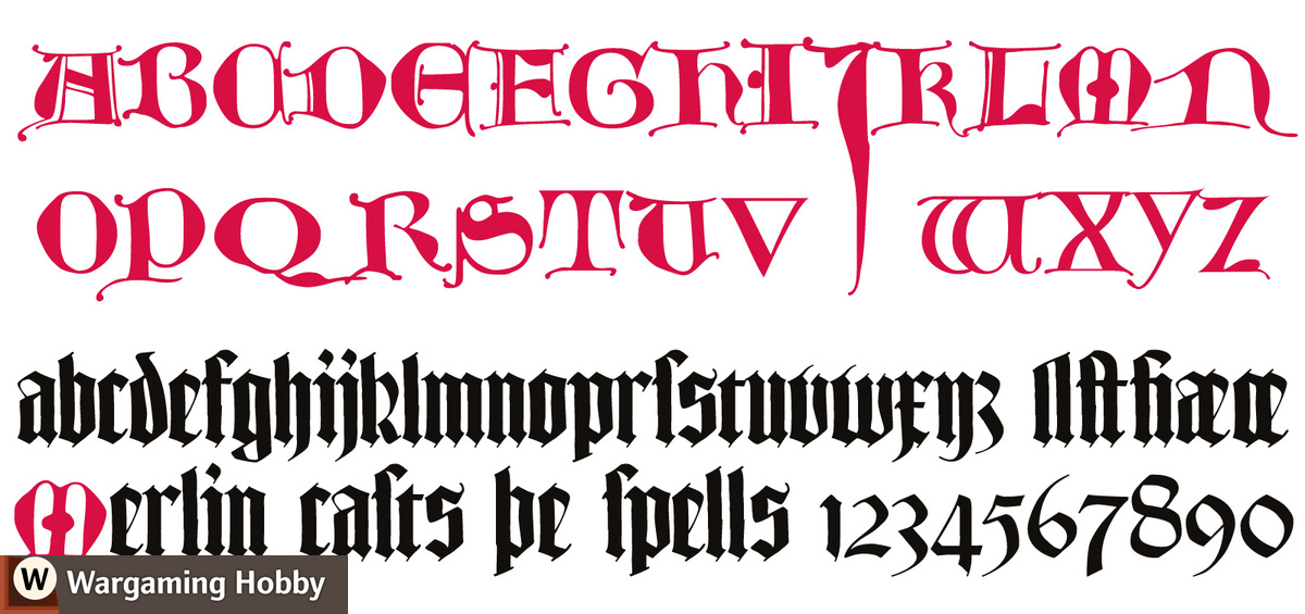 warhammer 40k font gothic
