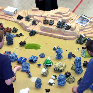 Huge tank battle of Warhammer 40k I participated in