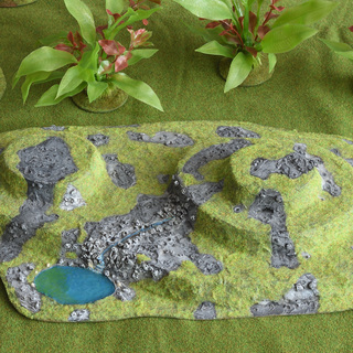 Stepped hills perfect for wargaming