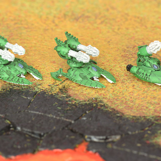 Epic Eldar Night Spinners from two editions of the game