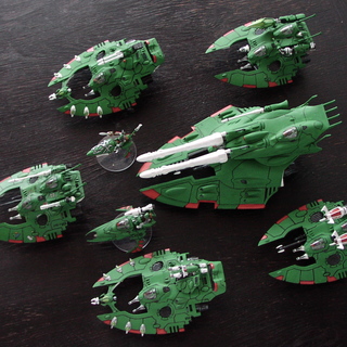 Eldar tanks galore with a super-heavy Scorpion